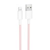 Дата кабель Borofone BX117 Source USB to Lightning 2.4A (1m) Pink