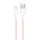 Дата кабель Borofone BX117 Source USB to Lightning 2.4A (1m) Pink
