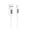 Дата кабель Borofone BX114 Structure USB to MicroUSB 2.4A (1m) White