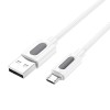 Дата кабель Borofone BX114 Structure USB to MicroUSB 2.4A (1m) White