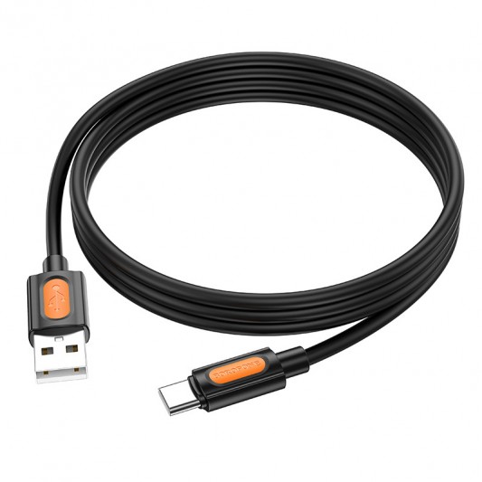 Дата кабель Borofone BX114 Structure USB to Type-C 3A (1m) Black - изображение 3