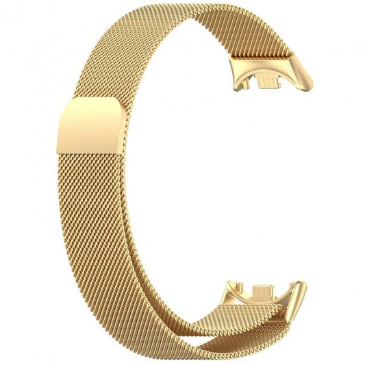 Ремінець Milanese Loop Design для Xiaomi Mi Band 9 Gold