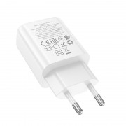 СЗУ Hoco N60 Gentle PD20W (1USB-C) + кабель Type-C to Lightning White
