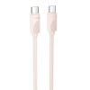 Дата кабель Hoco X114 Energy Type-C to Type-C 60W (1m) Pink