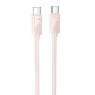 Дата кабель Hoco X114 Energy Type-C to Type-C 60W (1m) Pink