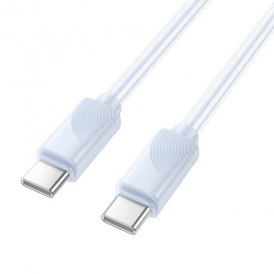 Дата кабель Hoco X114 Energy Type-C to Type-C 60W (1m) Blue - изображение 1