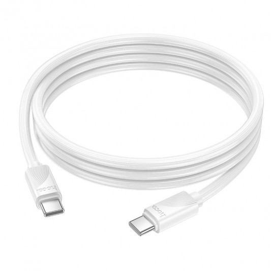 Дата кабель Hoco X114 Energy Type-C to Type-C 60W (1m) White - изображение 2