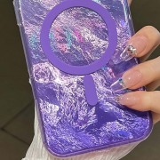 Чехол TPU Shiny Mountain (MagFit) для Apple iPhone 16e (6.1") Purple