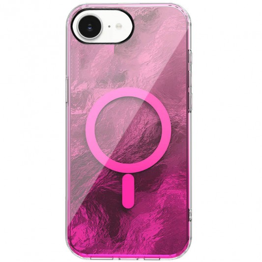 Чехол TPU Shiny Mountain (MagFit) для Apple iPhone 16e (6.1") Pink