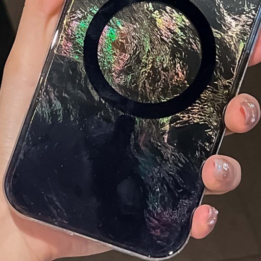 Чехол TPU Shiny Mountain (MagFit) для Apple iPhone 16e (6.1") Black - изображение 1