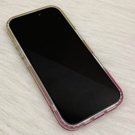 Чехол TPU Shiny Mountain (MagFit) для Apple iPhone 16e (6.1") Yellow / Pink - изображение 2