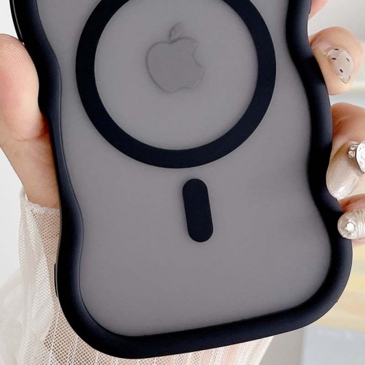 Чехол TPU+PC Undine with MagSafe для Apple iPhone 16 (6.1") Black - изображение 1