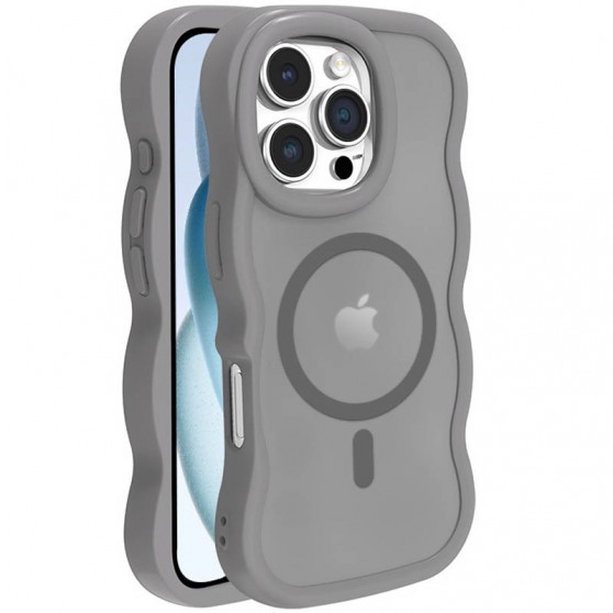 Чехол TPU+PC Undine with MagSafe для Apple iPhone 16 Pro (6.3") Grey