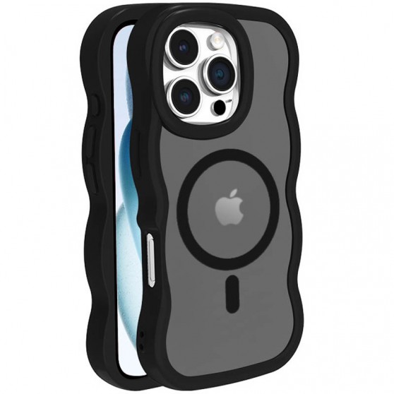 Чехол TPU+PC Undine with MagSafe для Apple iPhone 16 Pro (6.3") Black