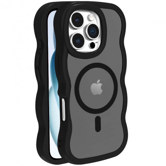 Чехол TPU+PC Undine with MagSafe для Apple iPhone 16 Pro Max (6.9") Black