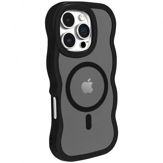 Чехол TPU+PC Undine with MagSafe для Apple iPhone 16 Pro Max (6.9") Black - изображение 1