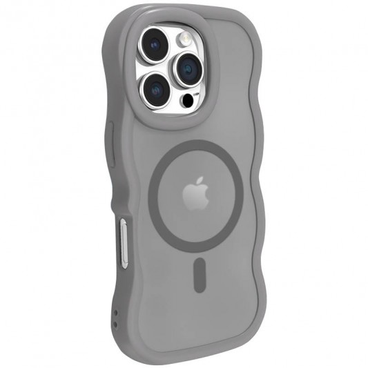 Чехол TPU+PC Undine with MagSafe для Apple iPhone 16 Pro Max (6.9") Grey - изображение 1