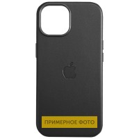 Кожаный чехол Leather Case (AAA) with MagSafe and Animation для Apple iPhone 16 (6.1