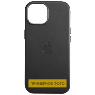 Кожаный чехол Leather Case (AAA) with MagSafe and Animation для Apple iPhone 16 (6.1