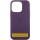 Кожаный чехол Leather Case (AAA) with MagSafe and Animation для Apple iPhone 16 (6.1") Dark Purple