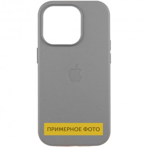 Кожаный чехол Leather Case (AAA) with MagSafe and Animation для Apple iPhone 16 (6.1