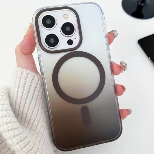 Чохол TPU+PC Phantom with MagSafe для Apple iPhone 15 Pro (6.1") Grey - зображення 1 
