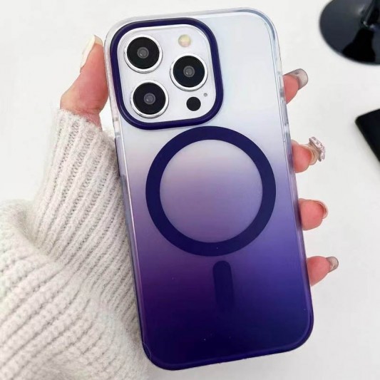 Чохол TPU+PC Phantom with MagSafe для Apple iPhone 15 Pro (6.1") Purple - зображення 1 