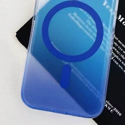 Чехол TPU+PC Phantom with MagSafe для Apple iPhone 16 (6.1") Blue - изображение 1