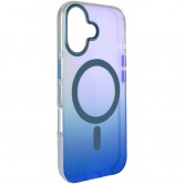 Чехол TPU+PC Phantom with MagSafe для Apple iPhone 16 (6.1 дюйма) Blue