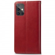 Шкіряний чохол-книжка GETMAN Gallant (PU) для Samsung Galaxy A51 Червоний