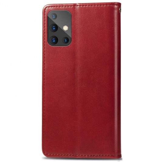 Шкіряний чохол-книжка GETMAN Gallant (PU) для Samsung Galaxy A51 Червоний - зображення 3 