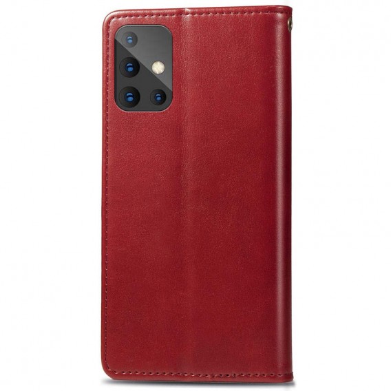 Шкіряний чохол-книжка GETMAN Gallant (PU) для Samsung Galaxy A51 Червоний