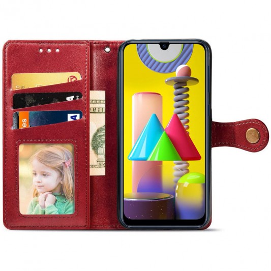Шкіряний чохол-книжка GETMAN Gallant (PU) для Xiaomi Redmi 9 Червоний - зображення 2 