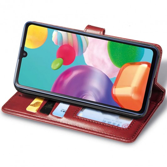 Шкіряний чохол-книжка GETMAN Gallant (PU) для Xiaomi Redmi 9 Червоний - зображення 3 