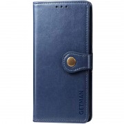 Шкіряний чохол-книжка GETMAN Gallant (PU) для Xiaomi Redmi 9 Синій