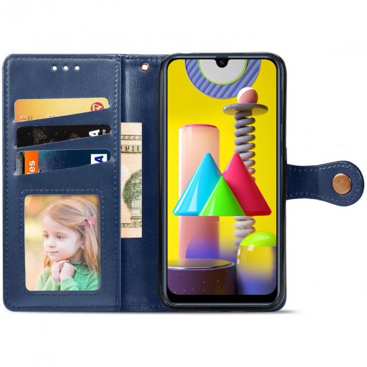 Кожаный чехол-книжка GETMAN Gallant (PU) для Xiaomi Redmi 9 Синий - изображение 1