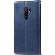 Кожаный чехол-книжка GETMAN Gallant (PU) для Xiaomi Redmi 9 Синий