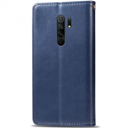 Кожаный чехол-книжка GETMAN Gallant (PU) для Xiaomi Redmi 9 Синий - изображение 3