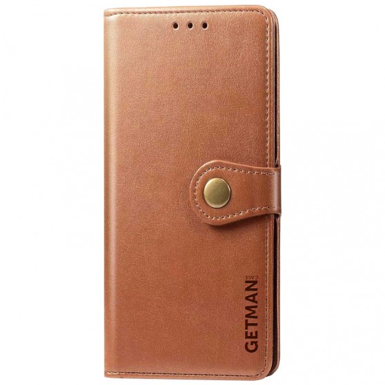 Шкіряний чохол-книжка GETMAN Gallant (PU) для Xiaomi Redmi 9 Коричневий