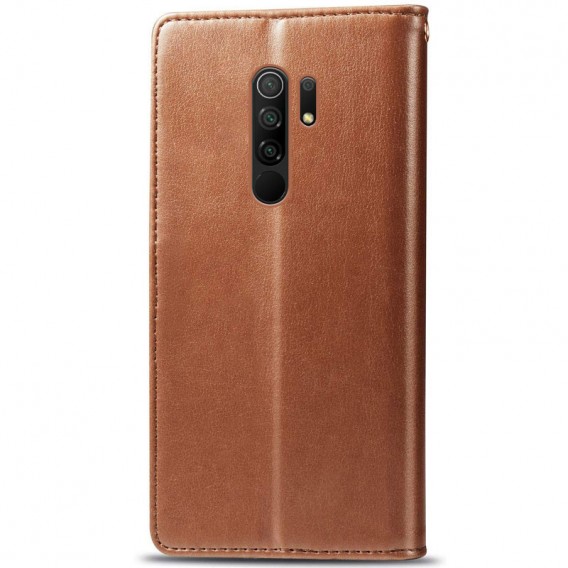 Шкіряний чохол-книжка GETMAN Gallant (PU) для Xiaomi Redmi 9 Коричневий