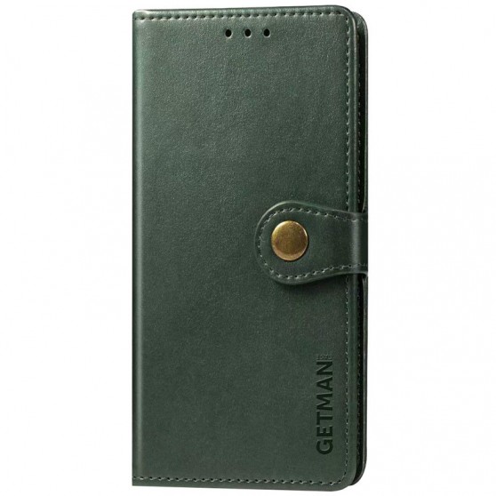 Шкіряний чохол-книжка GETMAN Gallant (PU) для Xiaomi Redmi 9 Зелений