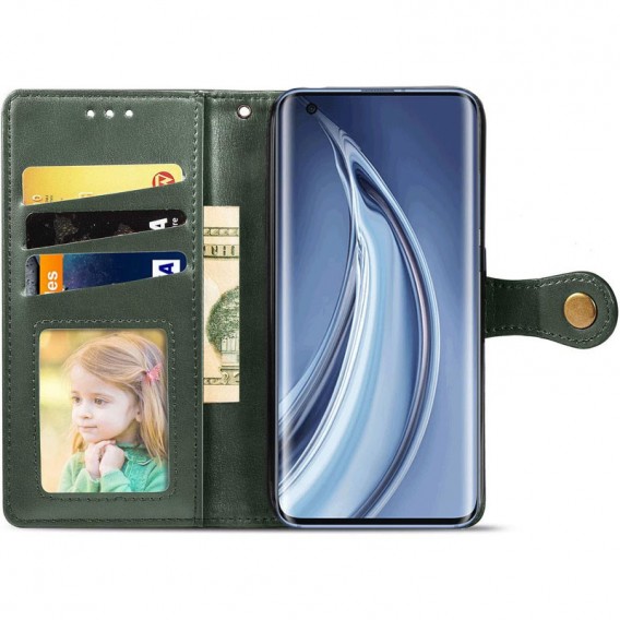 Шкіряний чохол-книжка GETMAN Gallant (PU) для Xiaomi Redmi 9 Зелений