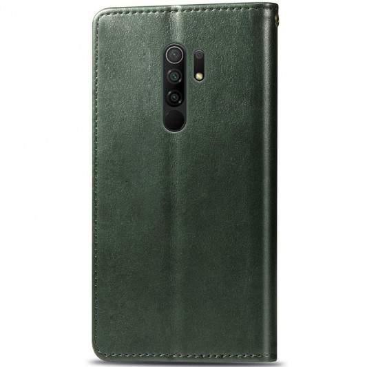 Кожаный чехол-книжка GETMAN Gallant (PU) для Xiaomi Redmi 9 Зеленый - изображение 3