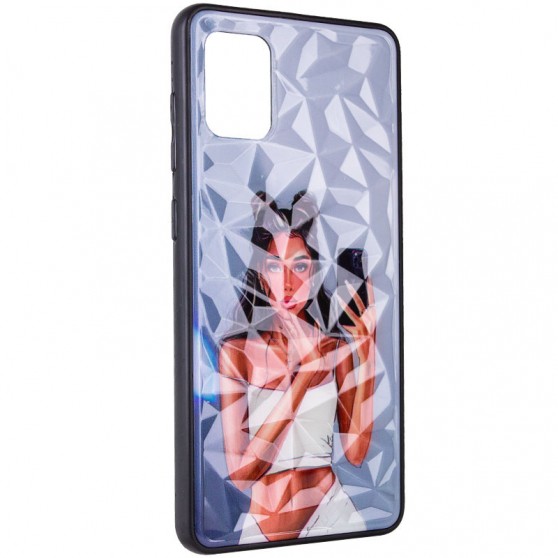 TPU+PC чехол Prisma Ladies для Samsung Galaxy A31 Black in White