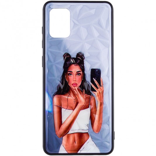TPU+PC чехол Prisma Ladies для Samsung Galaxy A31 Black in White - изображение 1