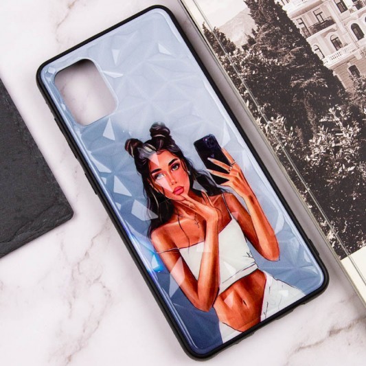 TPU+PC чехол Prisma Ladies для Samsung Galaxy A31 Black in White - изображение 3