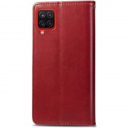 Кожаный чехол-книжка GETMAN Gallant (PU) для Samsung Galaxy A12 / M12 Красный