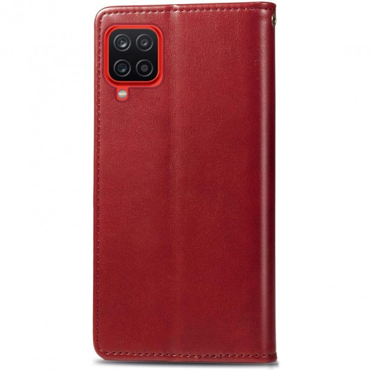 Кожаный чехол-книжка GETMAN Gallant (PU) для Samsung Galaxy A12 / M12 Красный - изображение 1