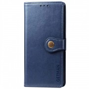 Шкіряний чохол-книжка GETMAN Gallant (PU) для Samsung Galaxy A12 / M12 Синій