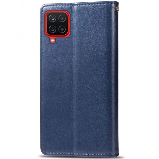 Шкіряний чохол-книжка GETMAN Gallant (PU) для Samsung Galaxy A12 / M12 Синій - зображення 1 